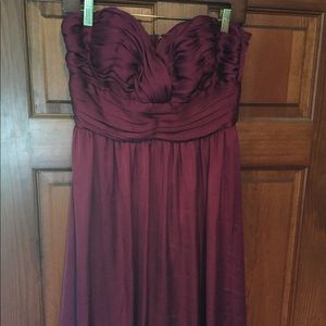 Strapless flowy dress